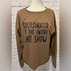 NWT Lilicloth Coordinator of the S#!t Show top size large